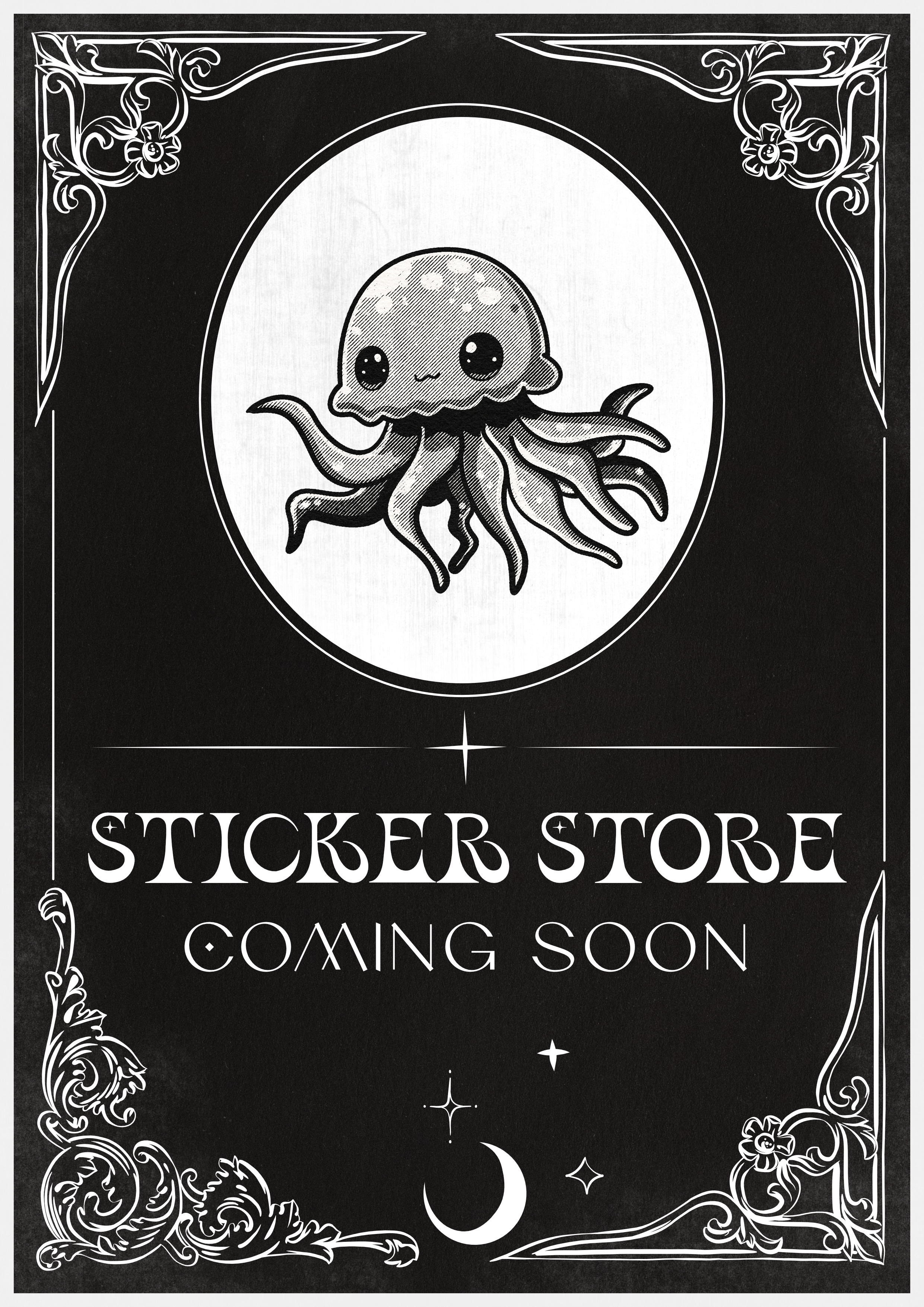 Sticker announcement poster